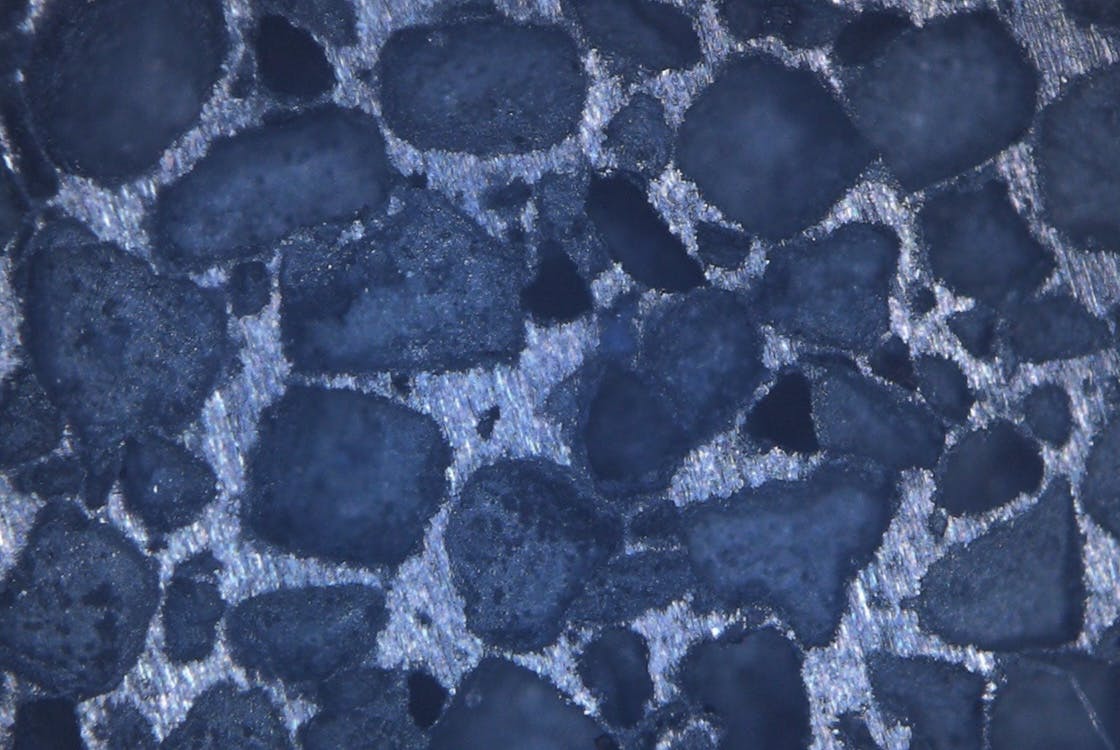 PyroStruct™ zinc foam under a microscope